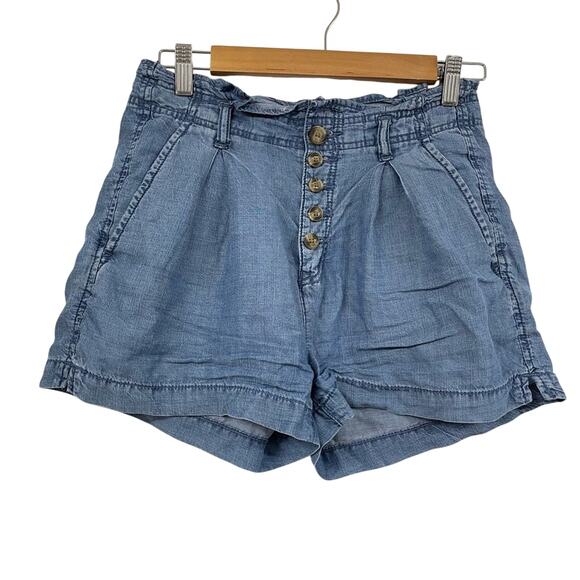 American Eagle Outfitters Pants - American Eagle Chambray Button Fly Womens Shorts 2 Casual Denim Summer Vacation
